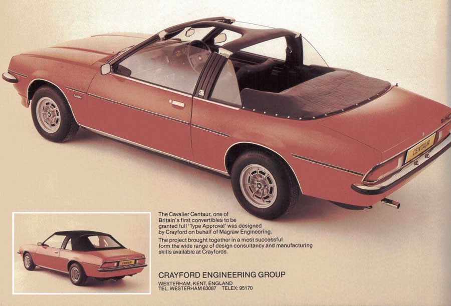 Vauxhall Crayford Cavalier Centaur Convertible